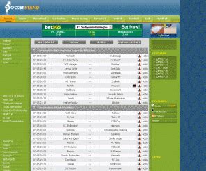 soccerstand|Livesport: Soccer. Live scores, results, standings, statistics.